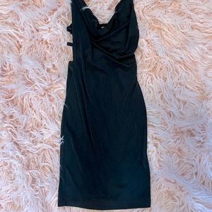 Bozzolo Black Skin Tight Dress